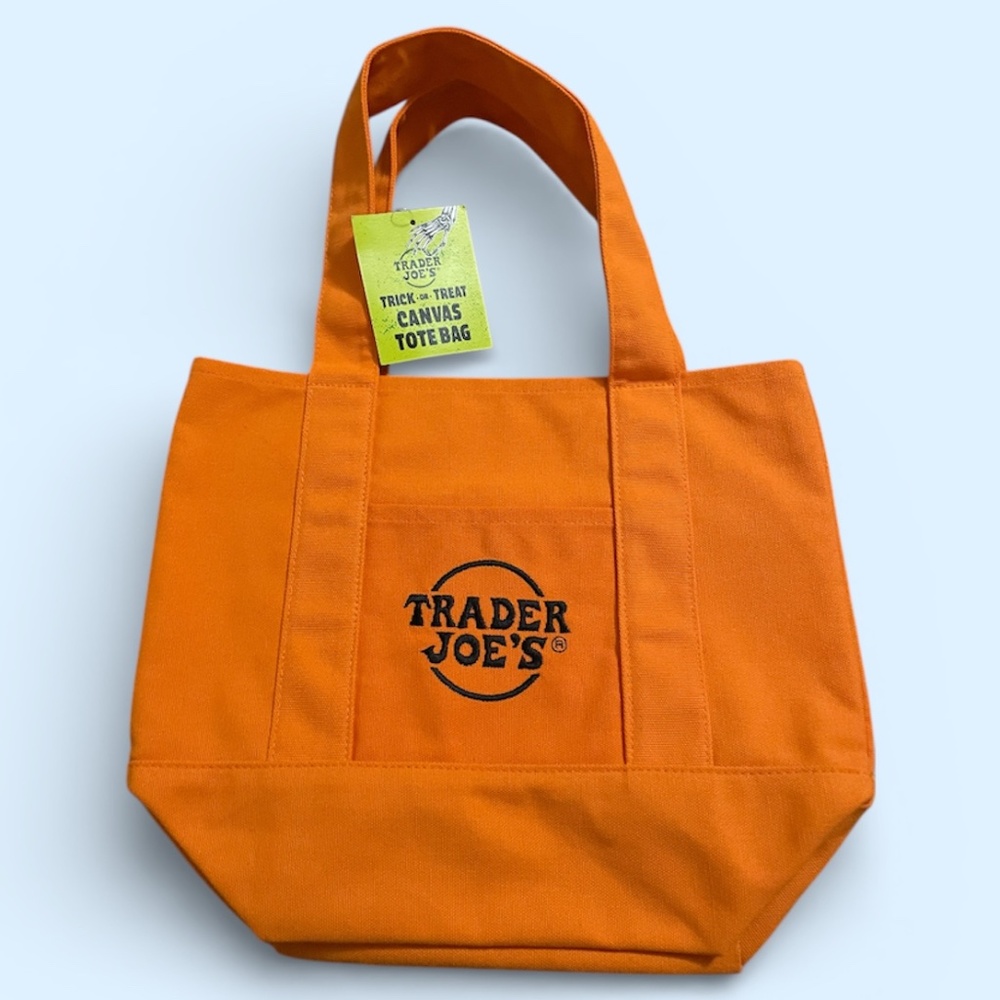 NWT Trader Joe ’s Mini Tote Canvas Bag